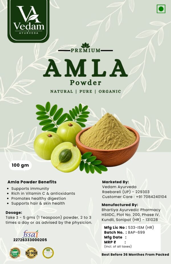 Vedam Amla Powder Amla Powder - 100 gm